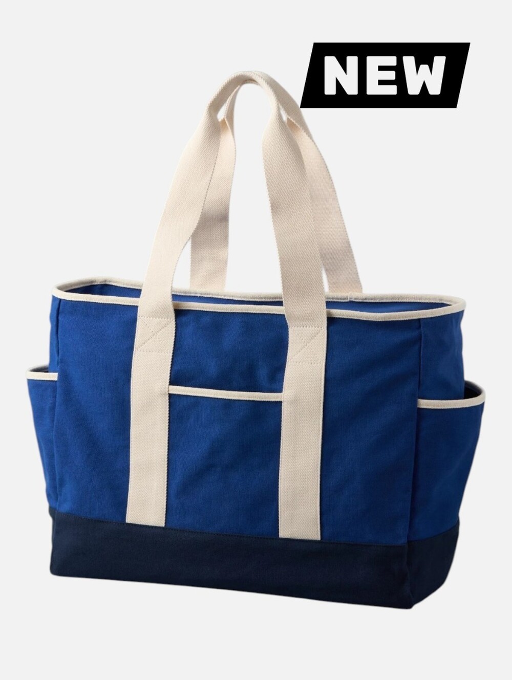 New American Eagle Color Block Large Weekender Canvas Tote Bag. NWT